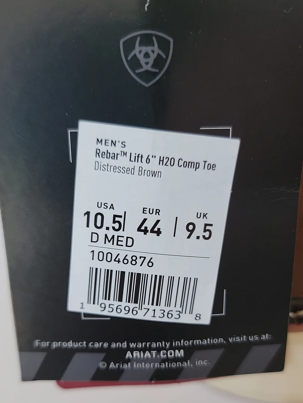 Size 10.5-Ariat Rebar Lift 6